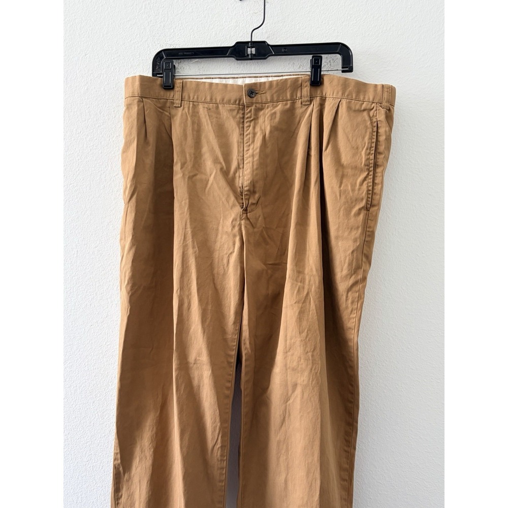 Polo Ralph Lauren Hammond Pant Mens 38x30 Pleated Chino Khaki Brown 100% Cotton - Picture 3 of 6